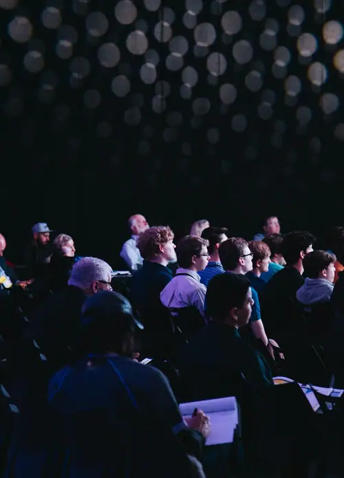 Audience at a corporate conference