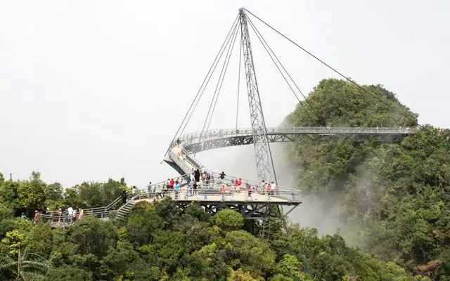 Langkawi cable car above the rainforest